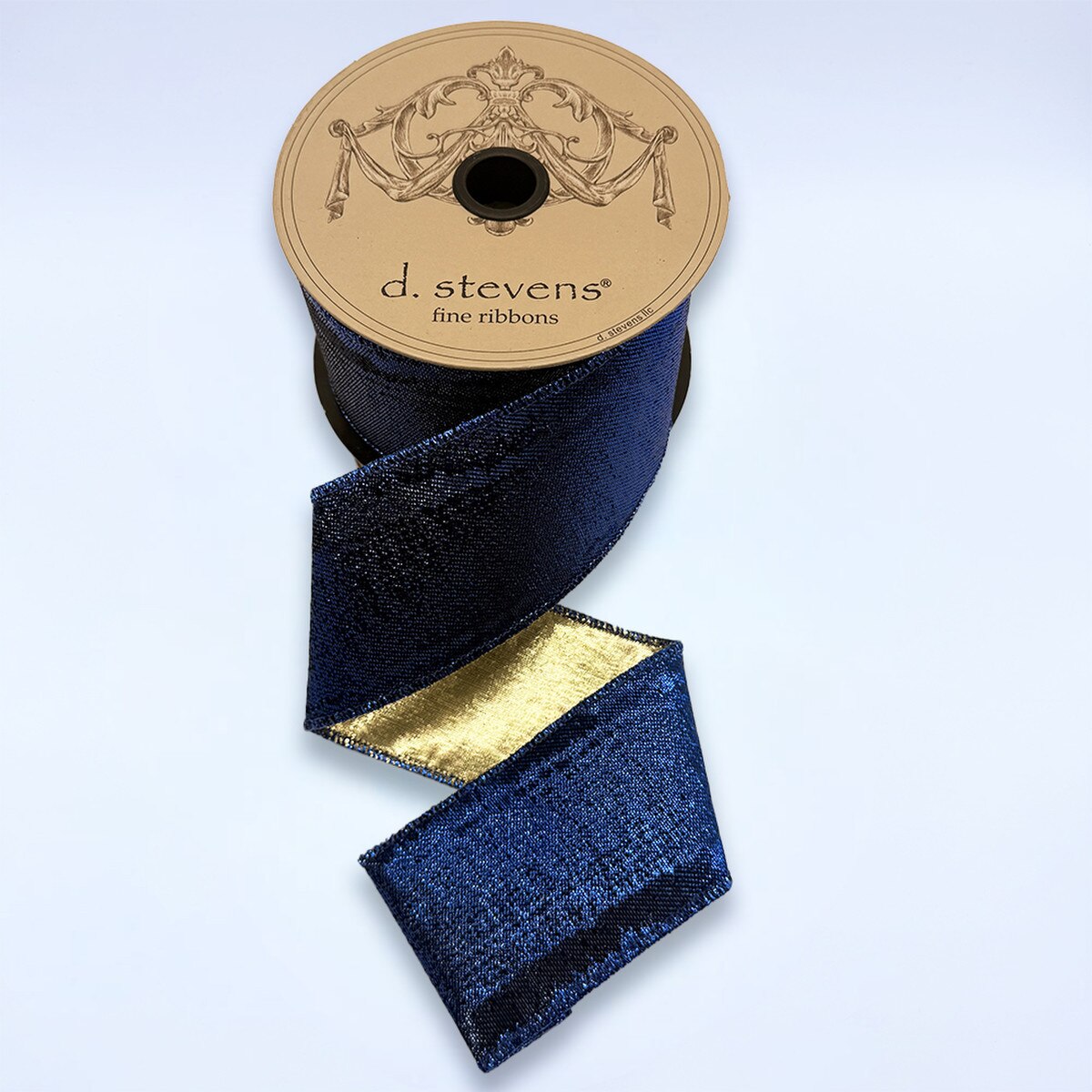 Metallic Blue Shimmer Lame Ribbon 2.5 Inch x 10 Yards