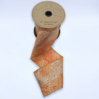 Orange Gold Jacquard Ribbon 4 Inch x 10 Yards