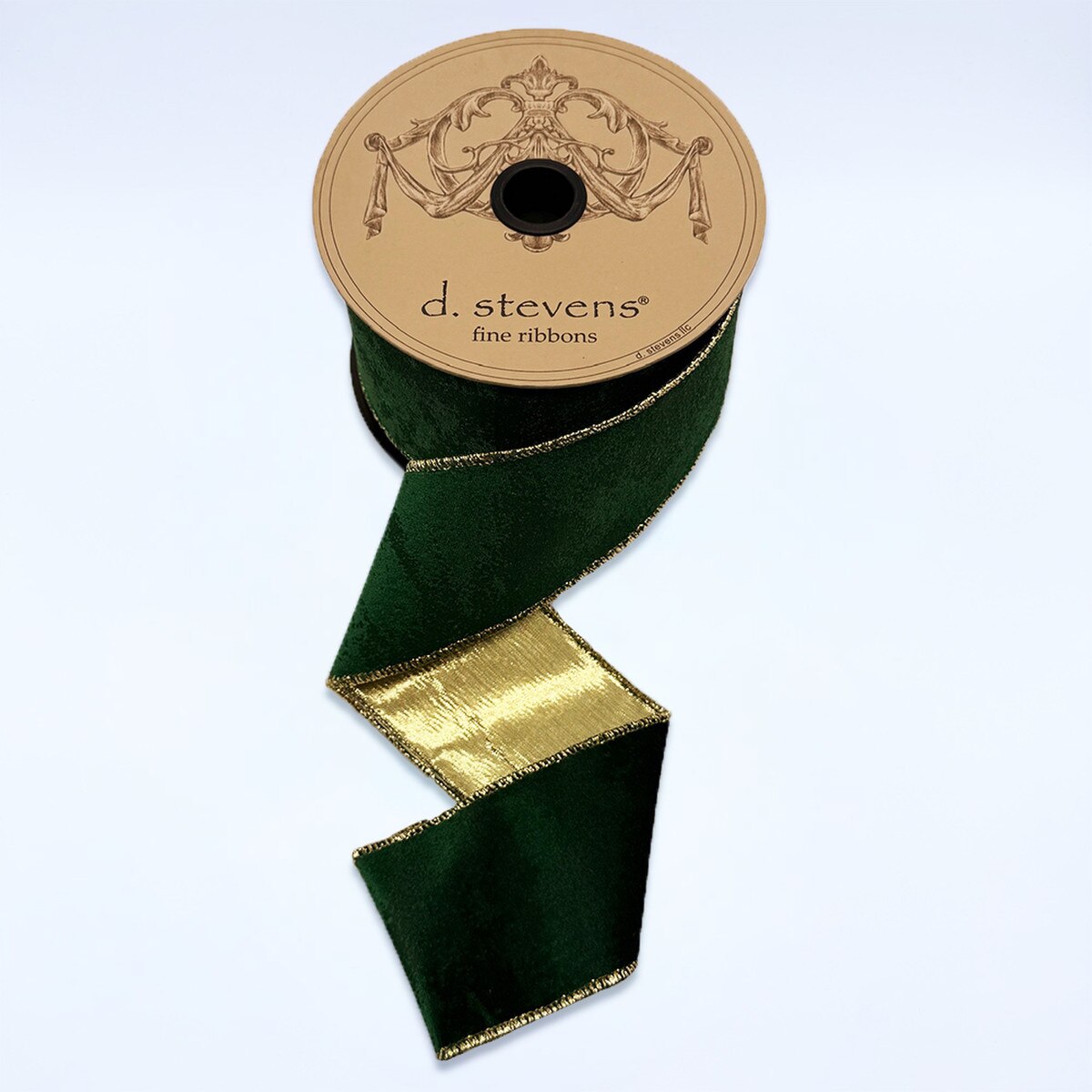 Emerald Green Cloud Velvet Ribbon 2.5" x 10 Yds