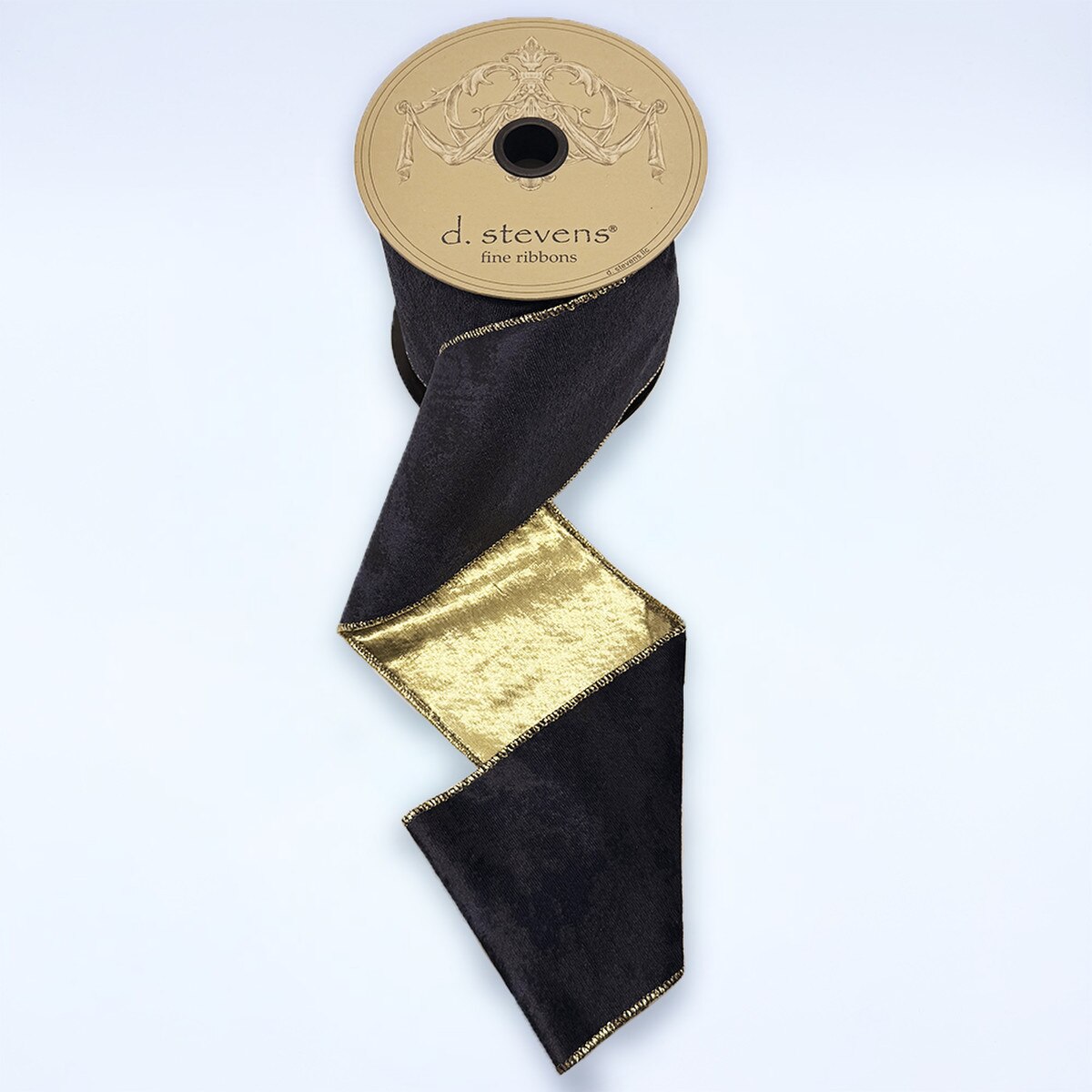 Navy Cloud Velvet Ribbon 4 Inch x 10 Yards