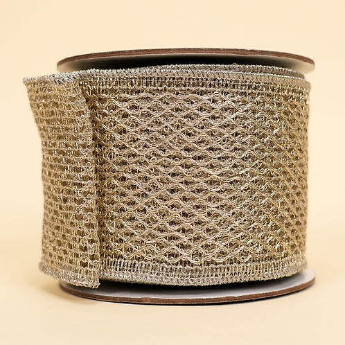 RIBBON 4" X 10YDS ROYAL NET ( 4 COLORS )