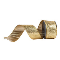 RIBBON GLITTER GLITTER GOLD ( 2 SIZES )