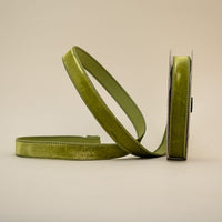 RIBBON VELVET LIME GREEN ( 3 SIZES )