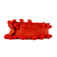 RIBBON POM POM 2.5X10YDS RED