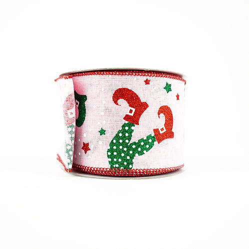 RIBBON 2.5" X 10YDS ELF LEGS (3 COLORS)