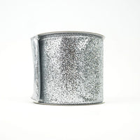 RIBBON GLITTER GLITTER SILVER (2 SIZES)