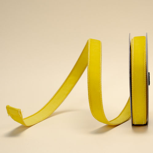 RIBBON VELVET YELLOW ( 3 SIZES )