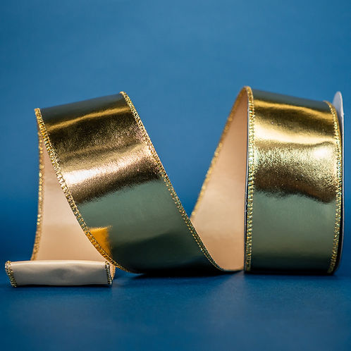 RIBBON METAL SHEEN GOLD ( 3 SIZES )