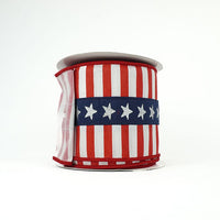 RIBBON UNCLE SAM 4X10YDS RED AND BLUE AND WHITE
