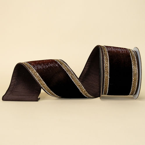 RIBBON 4" X 5YDS LUSH VELVET ( 3 COLORS )
