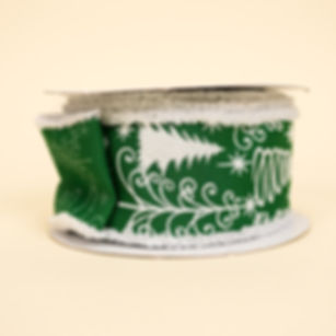 RIBBON 2.5" X 10YDS MULTI TREES ( 2 COLORS )