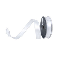 RIBBON SATIN WIRE WHITE ( 3 SIZES )