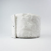 RIBBON VELVET FUR 4X10YDS WHITE