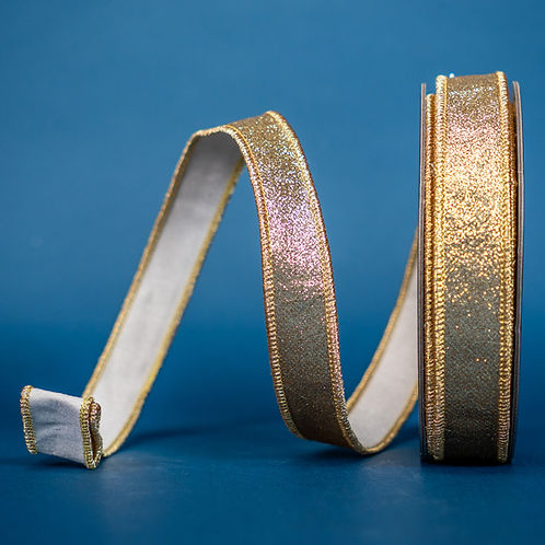RIBBON 1" X 10YDS GLITTER ( 2 COLORS )