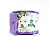 RIBBON 2.5X10YDS PEONY GARDEN PURPLE