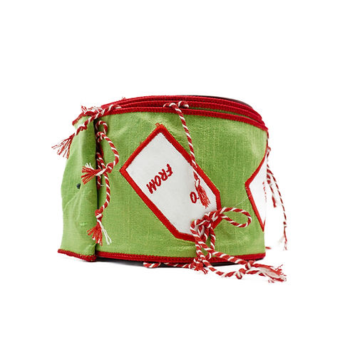 RIBBON 4X10YDS TO AND FROM GREEN AND RED