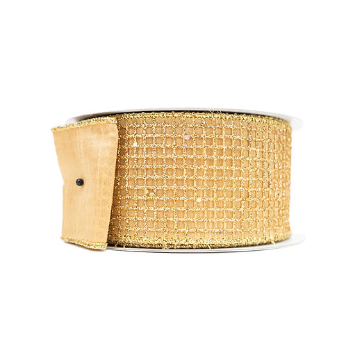 RIBBON GLITZ NET GOLD (2 SIZES)
