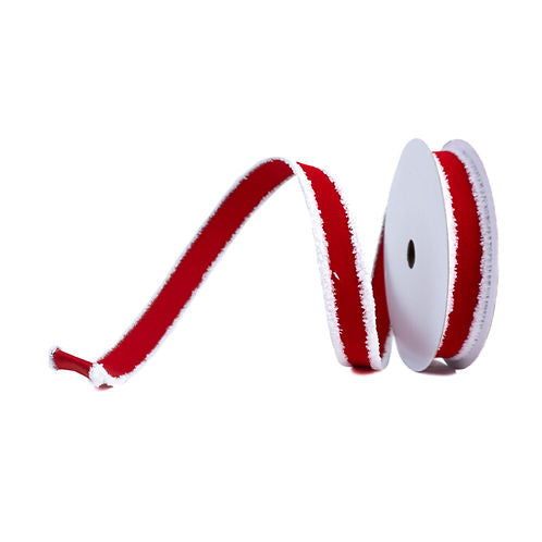 RIBBON SANTA TRIM RED ( 3 SIZES )
