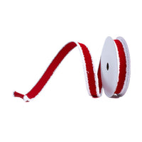 RIBBON SANTA TRIM RED ( 3 SIZES )
