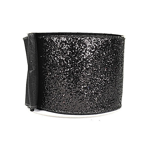 RIBBON GLITTER BLACK MAGIC (2 SIZE)