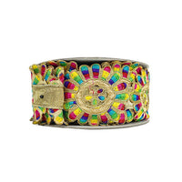RIBBON 3X10YDS DISCO DAISIES MULTI COLOR
