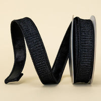 RIBBON PLEATED METALLIC BLACK ( 3 SIZES )