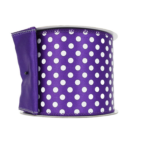 RIBBON MINI DOTS 4X10YDS ( 3 COLORS)