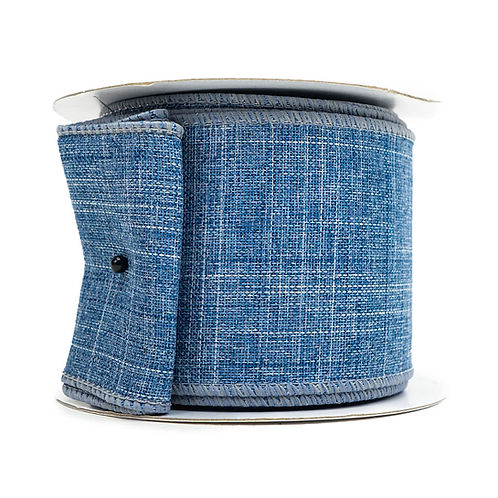 RIBBON 2.5" X 10YDS DENIM BLUE