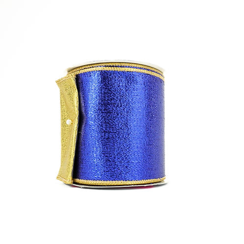 RIBBON METALLIC MESH ROYAL 4X10YDS ROYAL