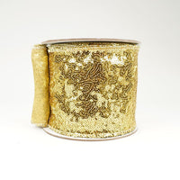 RIBBON SEQUIN LUSTER 4X10YDS GOLD