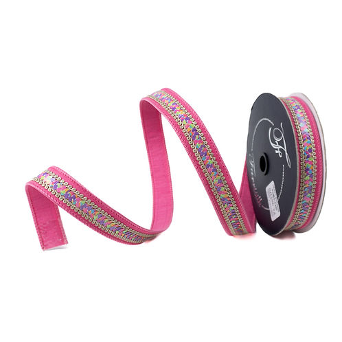 RIBBON 1" X 10YDS HEART STRINGS ( 2 COLORS )