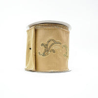 RIBBON SEQUIN SCAN 4X10YDS GOLD