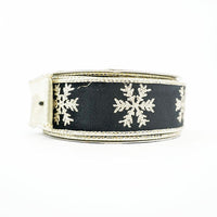RIBBON VELVET SNOWFLAKE 1.5X10YDS BLACK AND GOLD