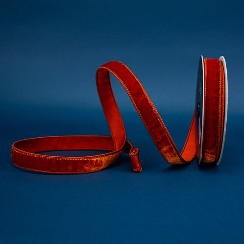 RIBBON VELVET CINNAMON ( 2 SIZES )
