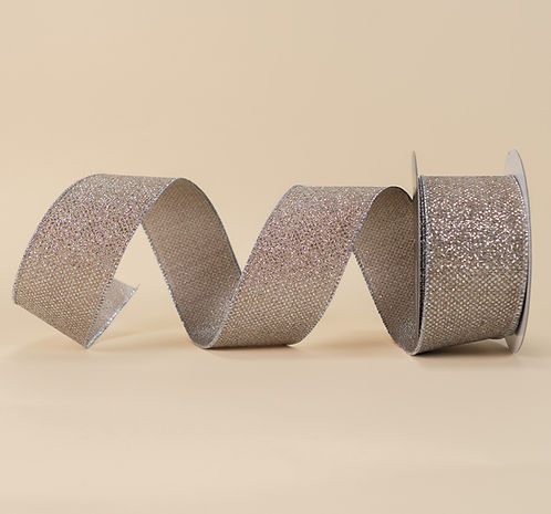 RIBBON PLATINUM GLITZ PLATINUM ( 2 SIZES )