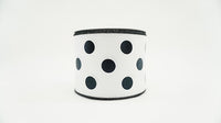 RIBBON FOIL DOTS 4X10 BLACK
