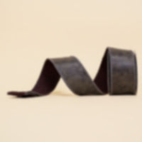 RIBBON FAUX LEATHER GRAY ( 2 SIZES )