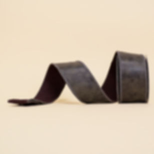 RIBBON FAUX LEATHER GRAY ( 2 SIZES )