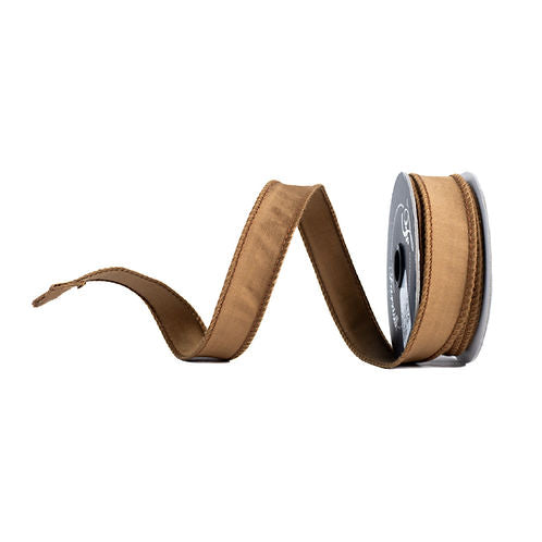 RIBBON TAFFETA PECAN ( 2 SIZES )
