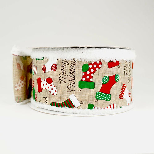 RIBBON STOCKING WITH DRIFT NATURAL 2.5X10YDS