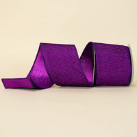 RIBBON PLEATED METALLIC PURPLE ( 2 SIZES )