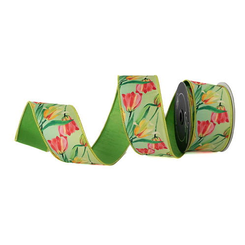 RIBBON SPRING TULIPS MULTICOLOR ( 2 SIZES)