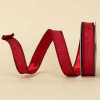 RIBBON PLEATED METALLIC RED ( 3 SIZES )