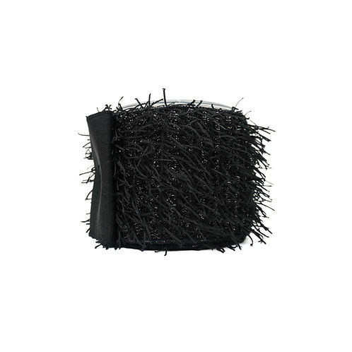 RIBBON FRINGE FUR BLACK (3 SIZES)