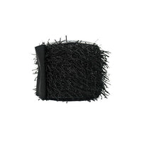 RIBBON FRINGE FUR BLACK (3 SIZES)