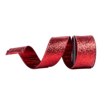 RIBBON GLITTER GLITTER RED ( 2 SIZES)