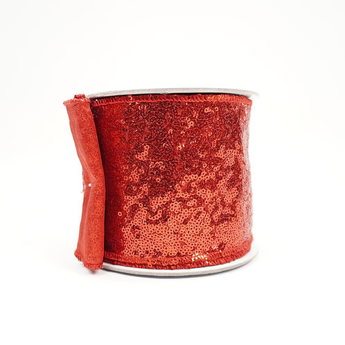 RIBBON SEQUIN LUSTER 4X10YD (5 COLORS)