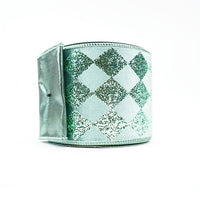 RIBBON VELVET DIAMOND 4X10YDS CELADON