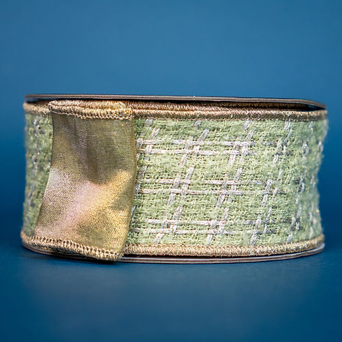 RIBBON TRES CHIC LIME AND GOLD ( 2 SIZES )