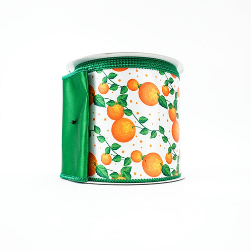 RIBBON ORANGE VINE WITH ORANGE AND GREEN (2 SIZES)